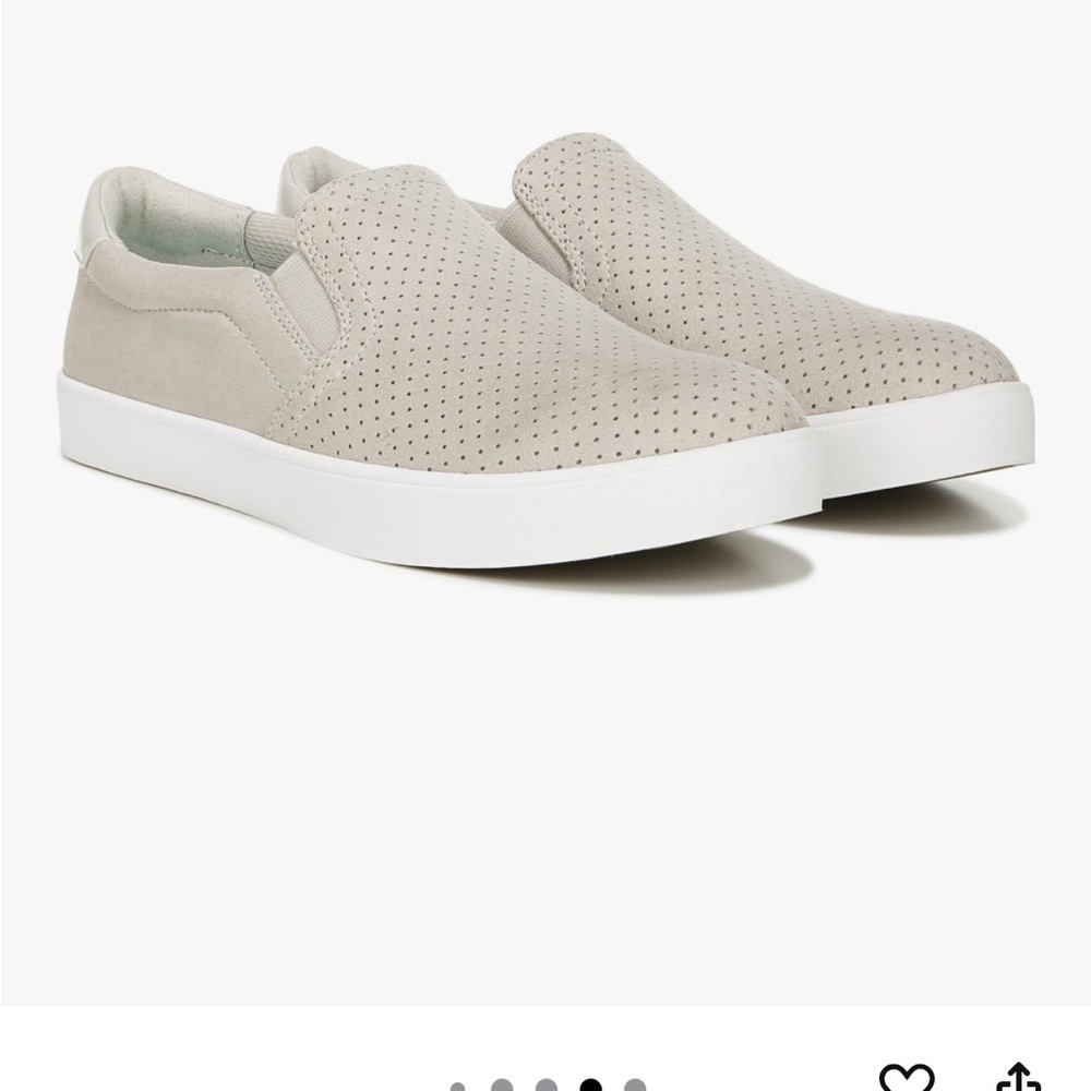 Dr. Scholl's Women's Madison Sneaker Beige Perforated Slip-On Flats size 9.5